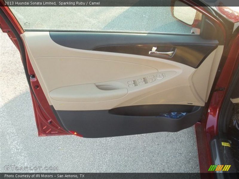 Sparkling Ruby / Camel 2013 Hyundai Sonata Limited