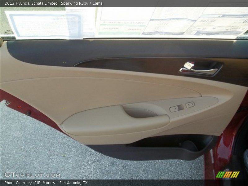 Sparkling Ruby / Camel 2013 Hyundai Sonata Limited