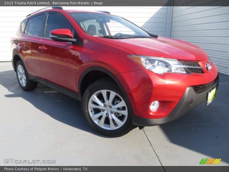 Barcelona Red Metallic / Beige 2013 Toyota RAV4 Limited