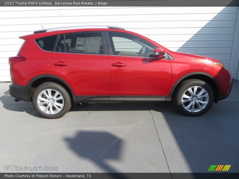 Barcelona Red Metallic / Beige 2013 Toyota RAV4 Limited