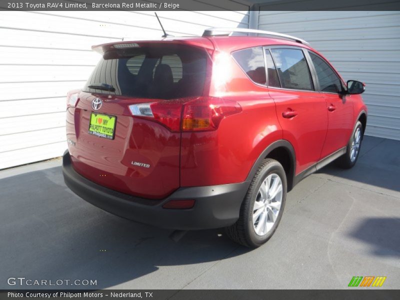 Barcelona Red Metallic / Beige 2013 Toyota RAV4 Limited
