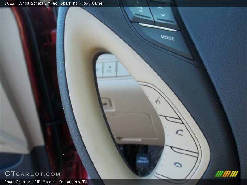 Sparkling Ruby / Camel 2013 Hyundai Sonata Limited