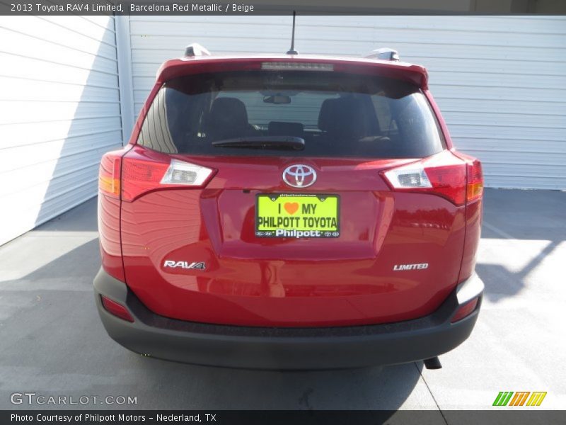Barcelona Red Metallic / Beige 2013 Toyota RAV4 Limited