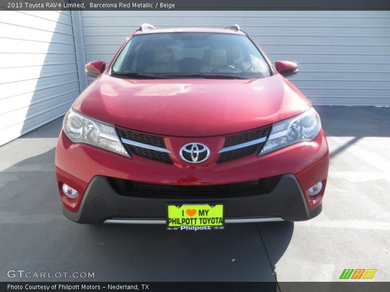 Barcelona Red Metallic / Beige 2013 Toyota RAV4 Limited