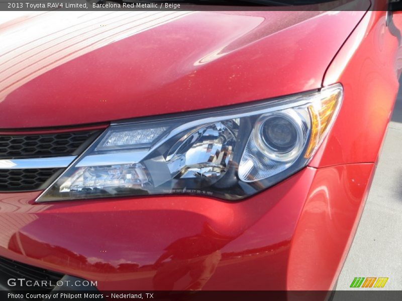 Barcelona Red Metallic / Beige 2013 Toyota RAV4 Limited