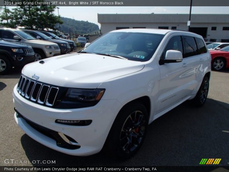 Bright White / SRT Morocco Black 2014 Jeep Grand Cherokee SRT 4x4