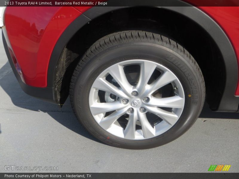 Barcelona Red Metallic / Beige 2013 Toyota RAV4 Limited