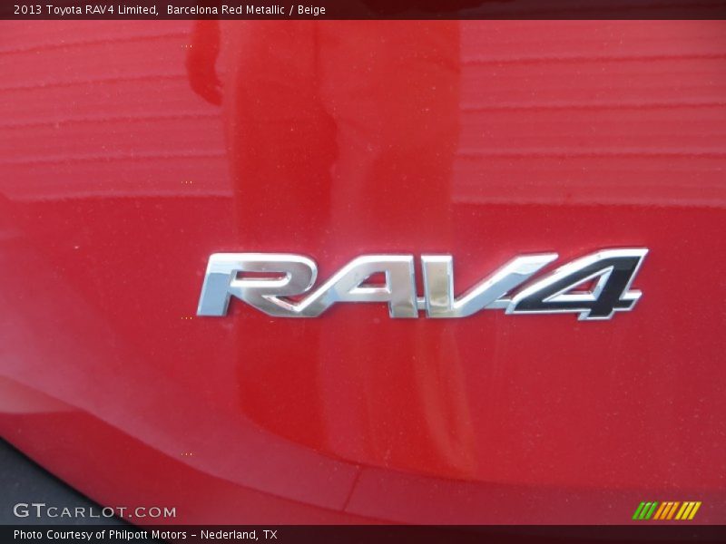 Barcelona Red Metallic / Beige 2013 Toyota RAV4 Limited