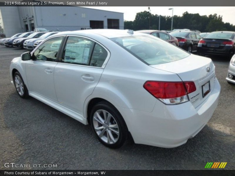 Satin White Pearl / Ivory 2014 Subaru Legacy 2.5i Premium