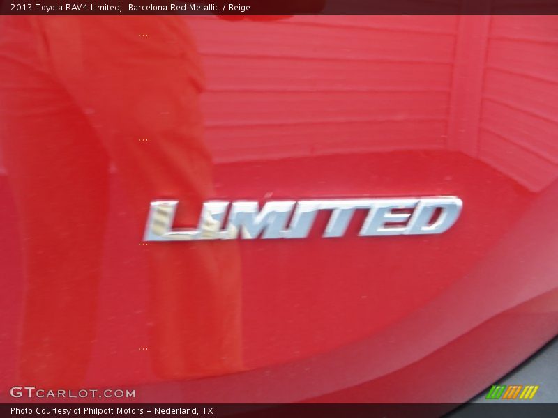 Barcelona Red Metallic / Beige 2013 Toyota RAV4 Limited