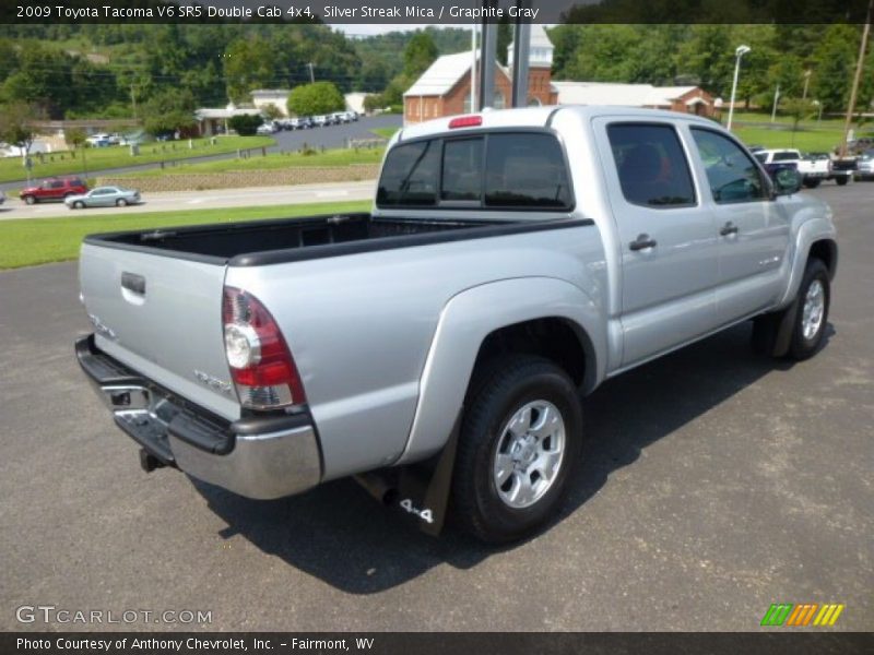 Silver Streak Mica / Graphite Gray 2009 Toyota Tacoma V6 SR5 Double Cab 4x4