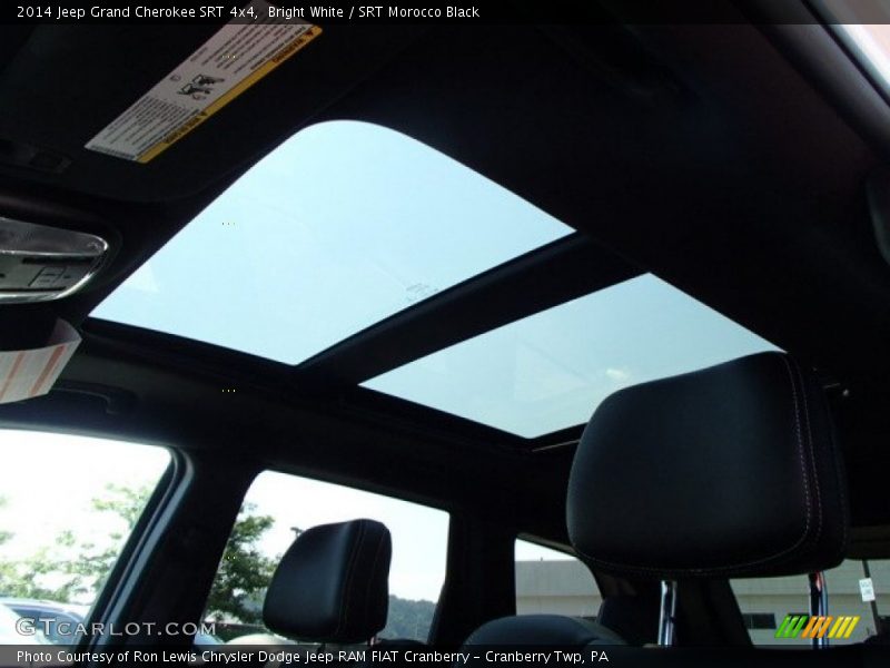 Sunroof of 2014 Grand Cherokee SRT 4x4