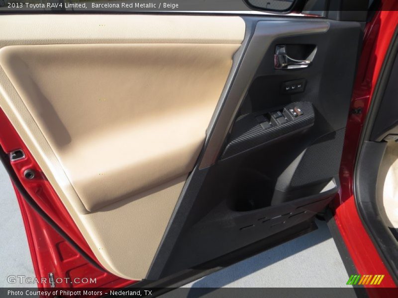 Barcelona Red Metallic / Beige 2013 Toyota RAV4 Limited