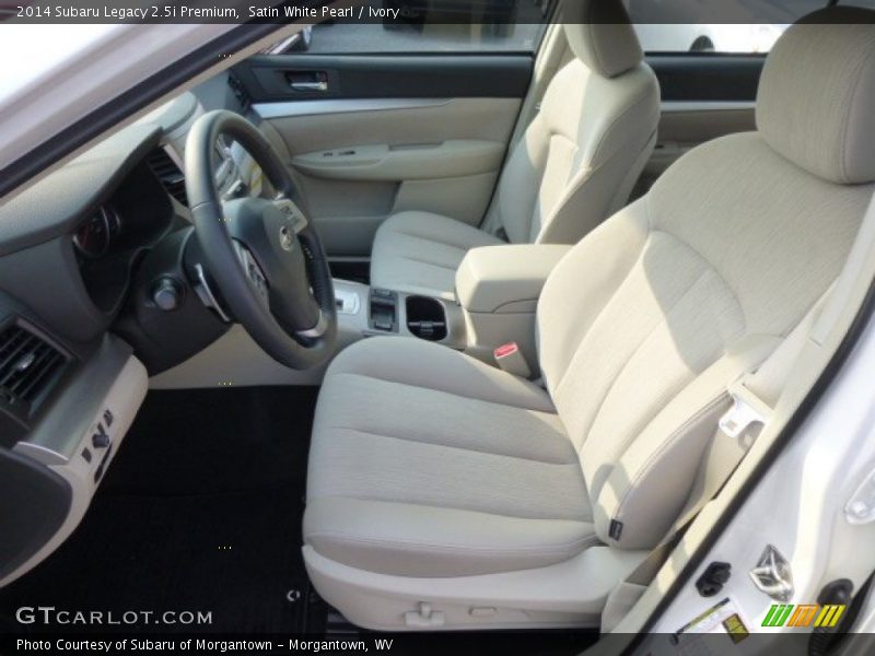 Satin White Pearl / Ivory 2014 Subaru Legacy 2.5i Premium