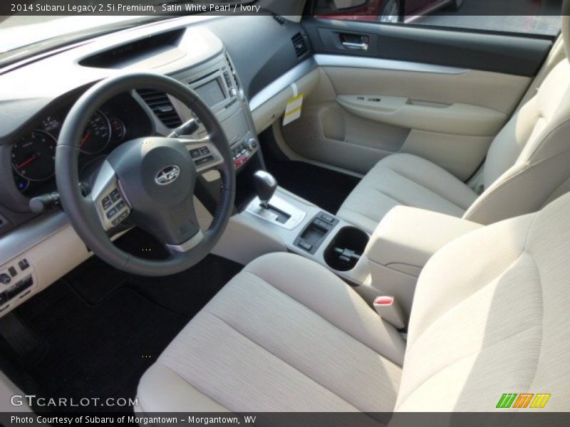 Satin White Pearl / Ivory 2014 Subaru Legacy 2.5i Premium