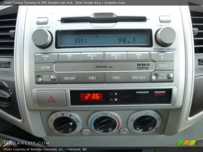 Silver Streak Mica / Graphite Gray 2009 Toyota Tacoma V6 SR5 Double Cab 4x4