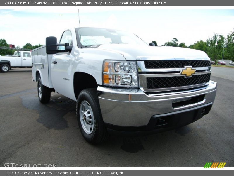Summit White / Dark Titanium 2014 Chevrolet Silverado 2500HD WT Regular Cab Utility Truck