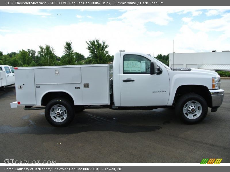 Summit White / Dark Titanium 2014 Chevrolet Silverado 2500HD WT Regular Cab Utility Truck
