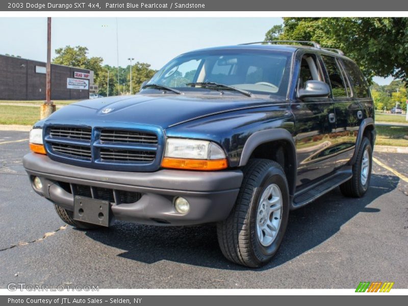 Patriot Blue Pearlcoat / Sandstone 2003 Dodge Durango SXT 4x4