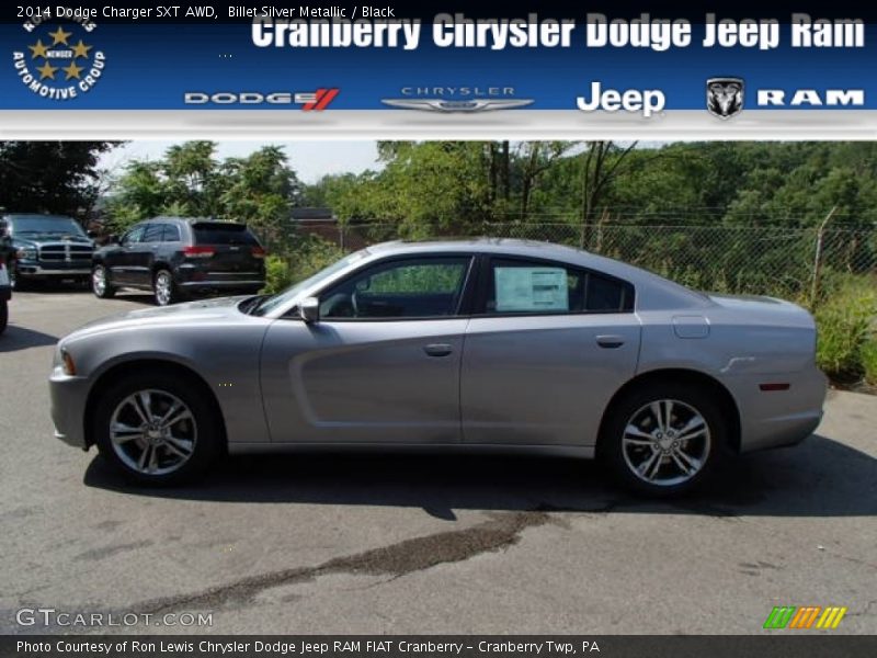 Billet Silver Metallic / Black 2014 Dodge Charger SXT AWD