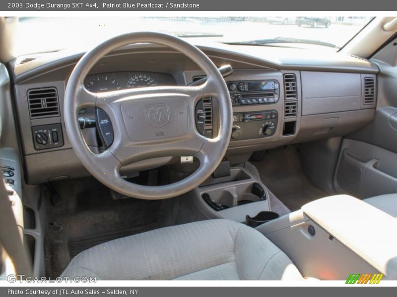 Patriot Blue Pearlcoat / Sandstone 2003 Dodge Durango SXT 4x4