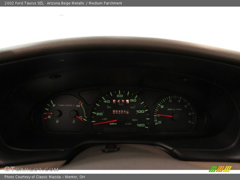 Arizona Beige Metallic / Medium Parchment 2002 Ford Taurus SES