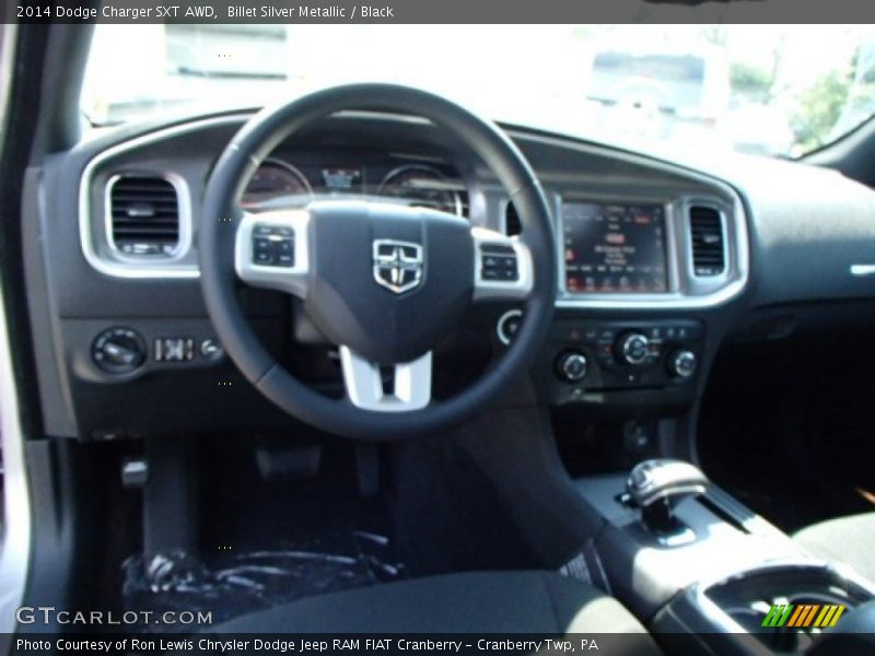 Billet Silver Metallic / Black 2014 Dodge Charger SXT AWD