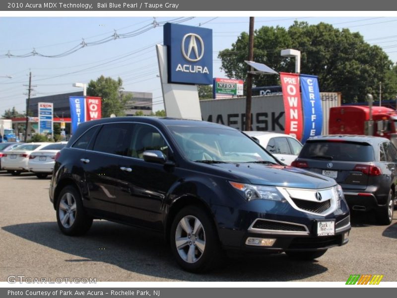 Bali Blue Pearl / Taupe Gray 2010 Acura MDX Technology