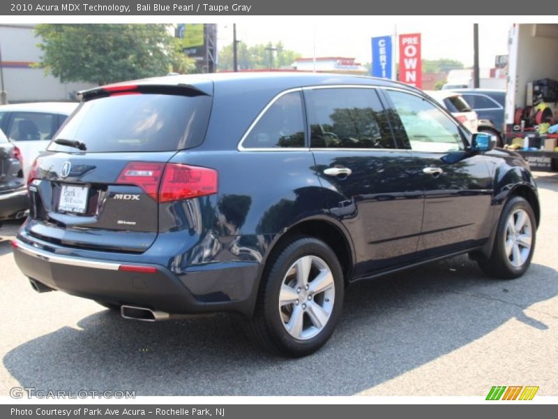 Bali Blue Pearl / Taupe Gray 2010 Acura MDX Technology