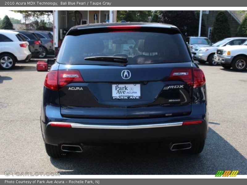 Bali Blue Pearl / Taupe Gray 2010 Acura MDX Technology