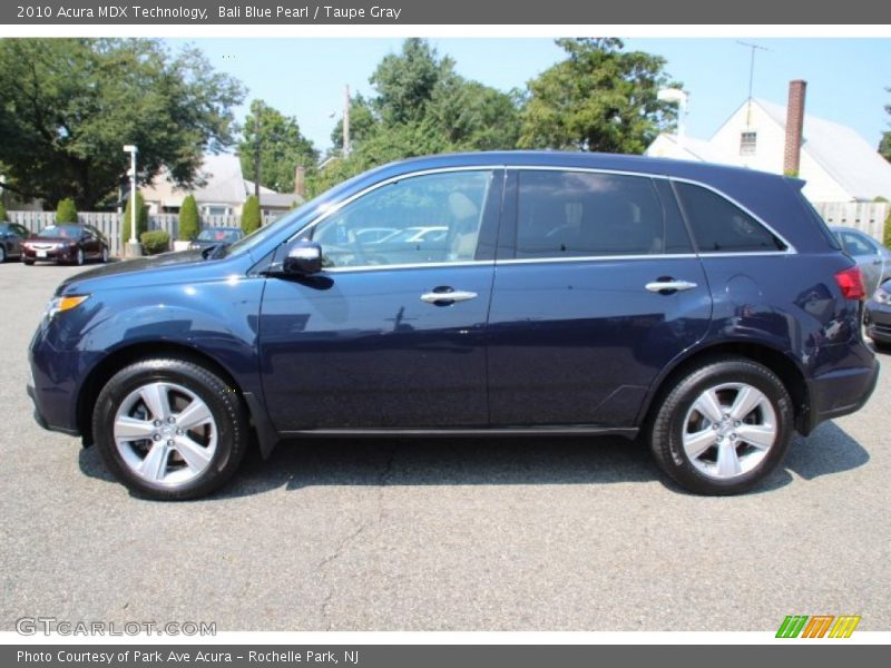 Bali Blue Pearl / Taupe Gray 2010 Acura MDX Technology