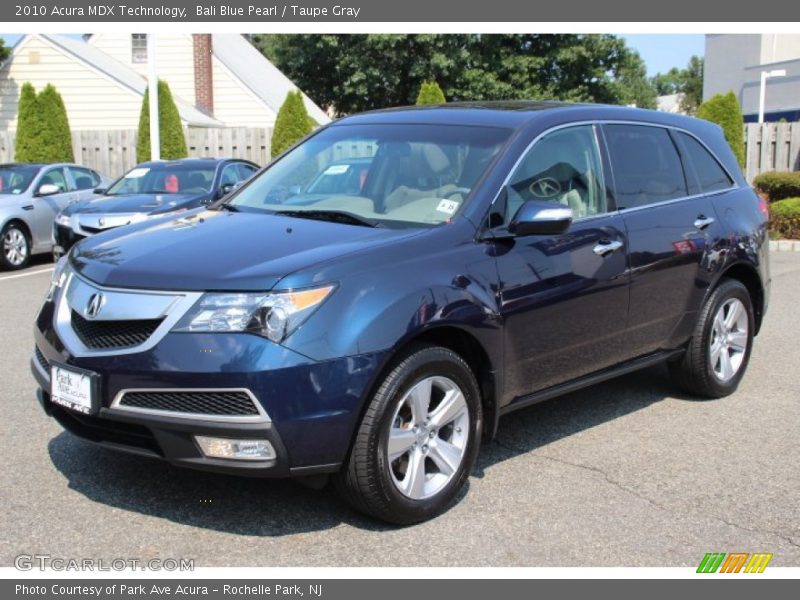 Bali Blue Pearl / Taupe Gray 2010 Acura MDX Technology