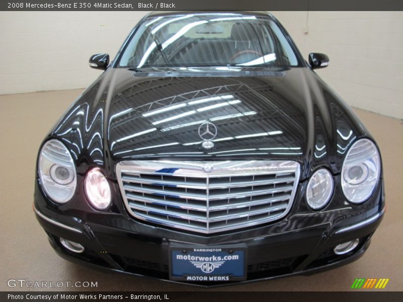 Black / Black 2008 Mercedes-Benz E 350 4Matic Sedan
