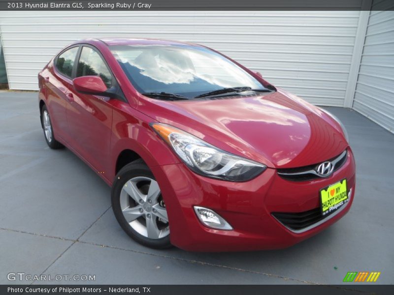 Sparkling Ruby / Gray 2013 Hyundai Elantra GLS
