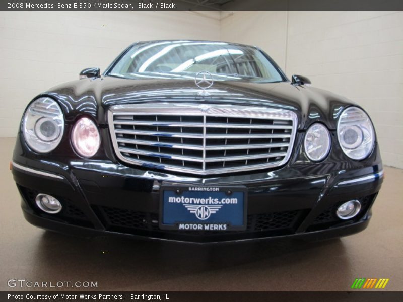 Black / Black 2008 Mercedes-Benz E 350 4Matic Sedan