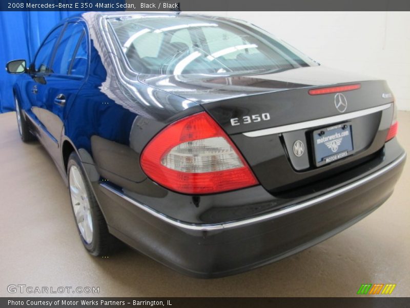Black / Black 2008 Mercedes-Benz E 350 4Matic Sedan