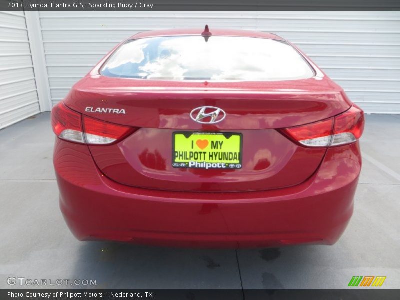 Sparkling Ruby / Gray 2013 Hyundai Elantra GLS