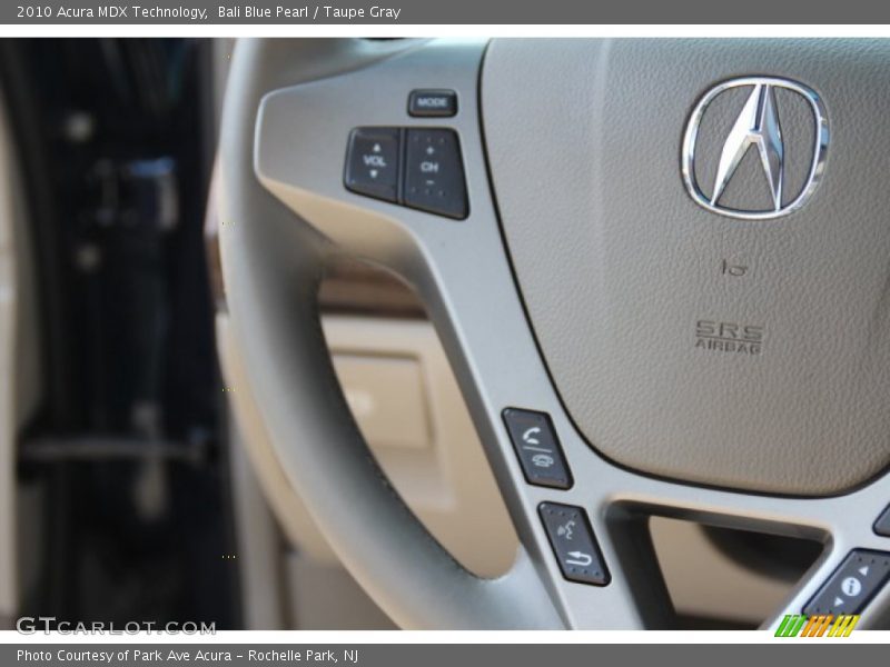 Bali Blue Pearl / Taupe Gray 2010 Acura MDX Technology