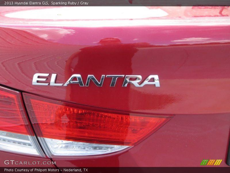 Sparkling Ruby / Gray 2013 Hyundai Elantra GLS