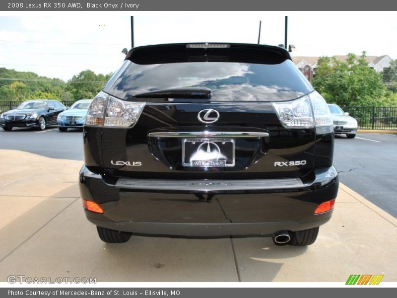 Black Onyx / Ivory 2008 Lexus RX 350 AWD