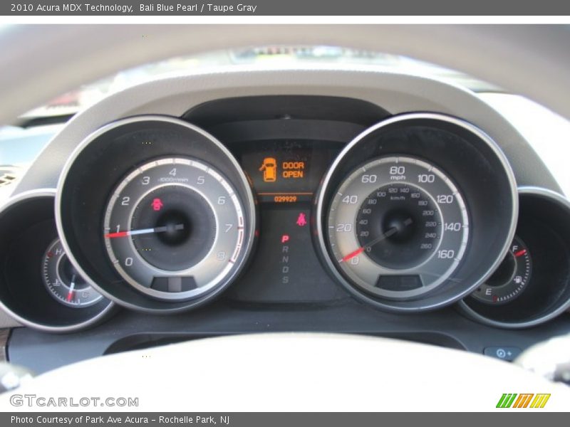Bali Blue Pearl / Taupe Gray 2010 Acura MDX Technology