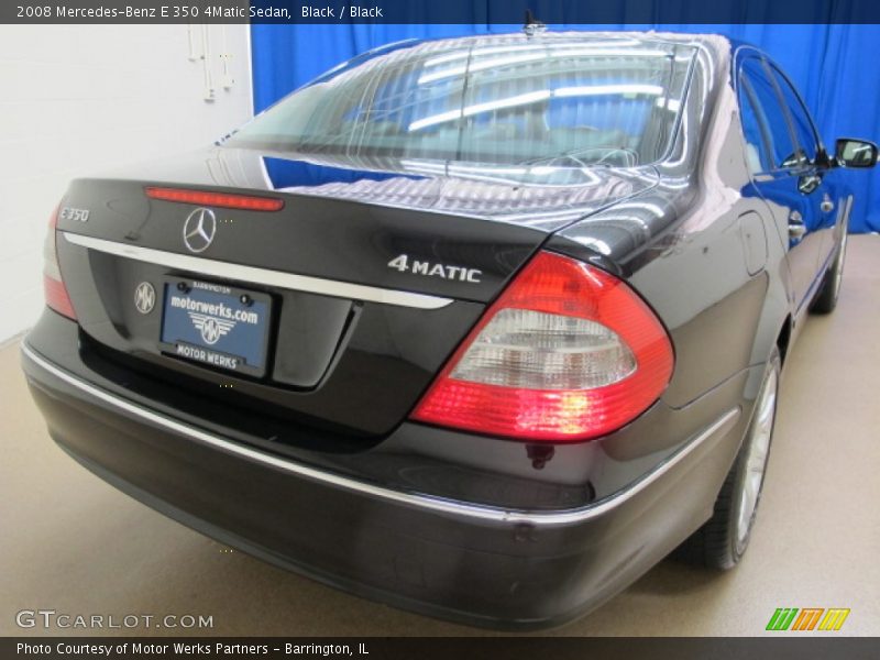 Black / Black 2008 Mercedes-Benz E 350 4Matic Sedan