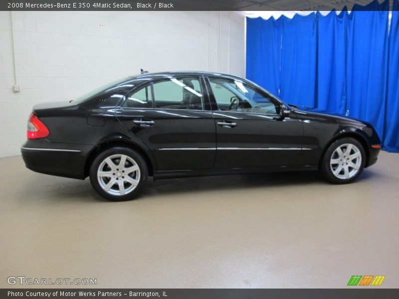 Black / Black 2008 Mercedes-Benz E 350 4Matic Sedan