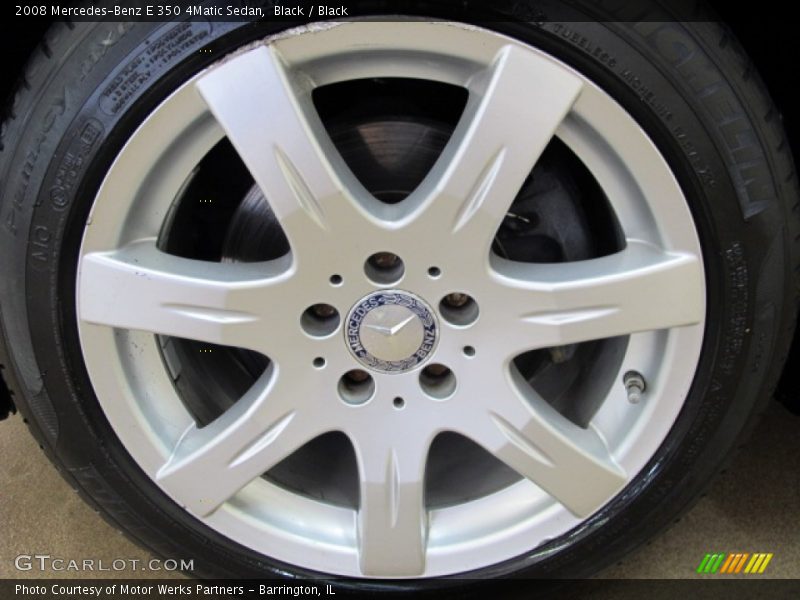Black / Black 2008 Mercedes-Benz E 350 4Matic Sedan