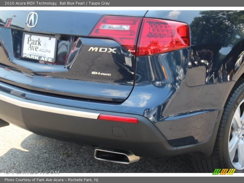 Bali Blue Pearl / Taupe Gray 2010 Acura MDX Technology