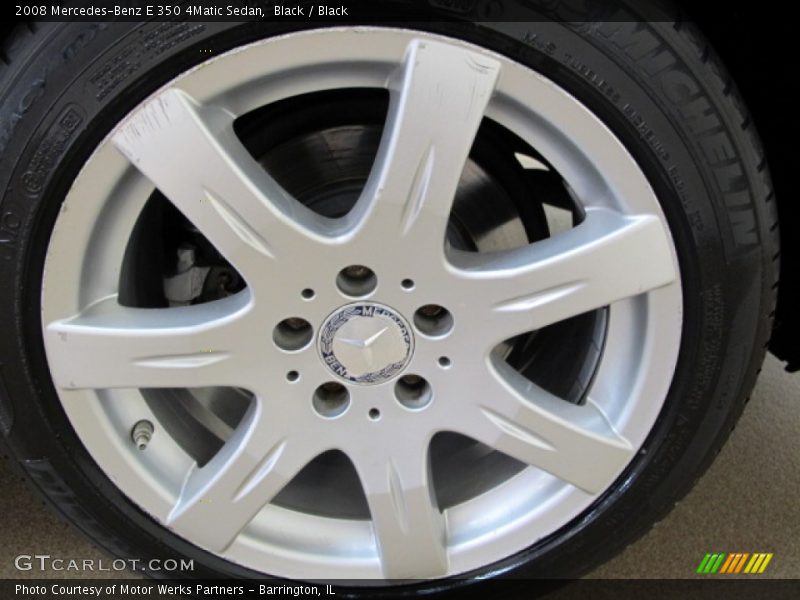 Black / Black 2008 Mercedes-Benz E 350 4Matic Sedan