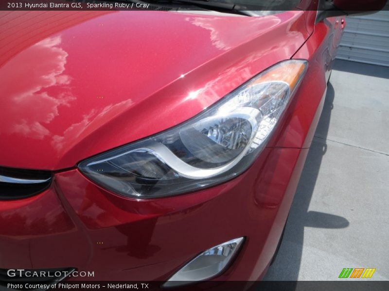 Sparkling Ruby / Gray 2013 Hyundai Elantra GLS