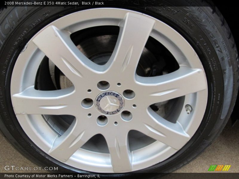 Black / Black 2008 Mercedes-Benz E 350 4Matic Sedan