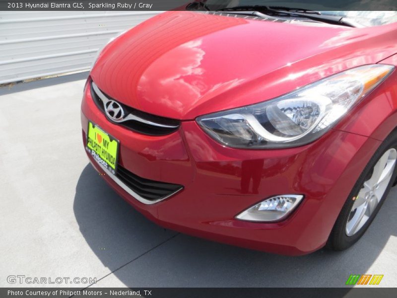 Sparkling Ruby / Gray 2013 Hyundai Elantra GLS