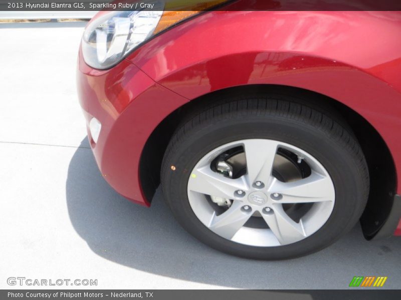 Sparkling Ruby / Gray 2013 Hyundai Elantra GLS